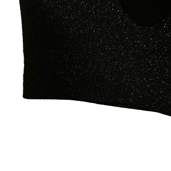 *New* Express Ladies Size S Sparkle Glitters Sweetheart Neck Black Body Mini Dre - Picture 11 of 14